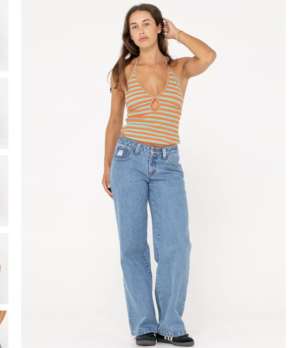 LOW RISE SUPER WIDE LEG DENIM JEAN