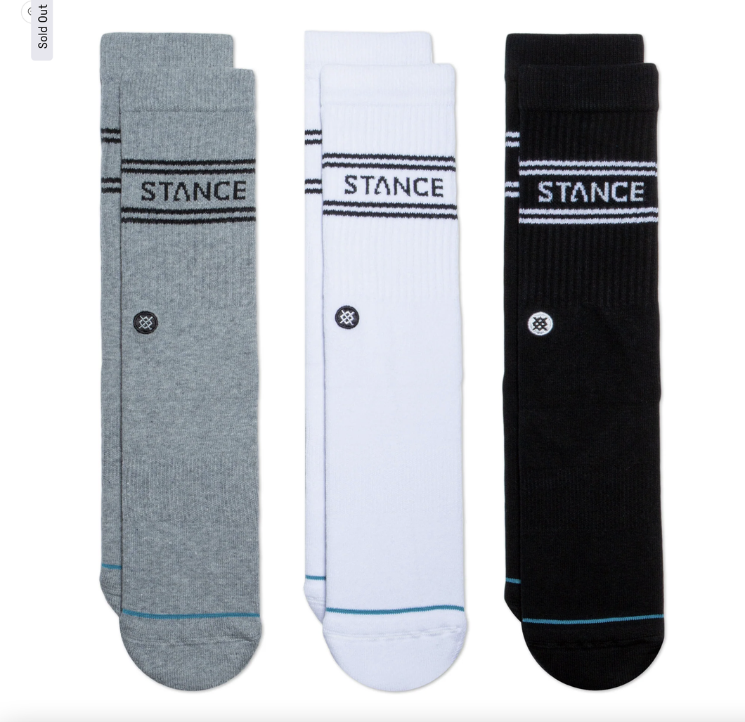 STANCE BASIC CREW 3 PACK